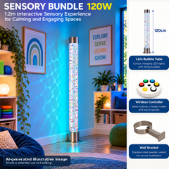 Sensory Bubble Tube Bundle 120W with all included parts.