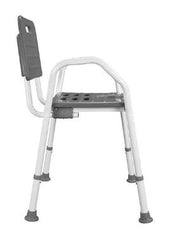 Affinity shower stool with backrest side view