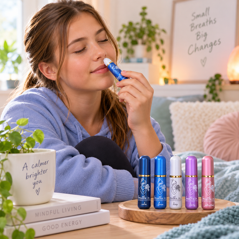 Breathe In Aromatherapy Inhaler Set supporting calm, relaxation and emotional wellbeing at home.