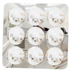 Convex mirror with 9 bubbles