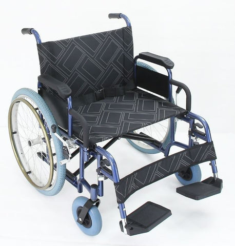 This is an image of the Oversized Bariatric Manual Wheelchair - self -propelled - 250kg Weight.