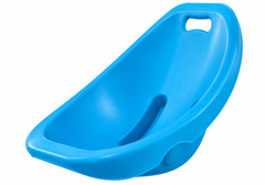 Blue Rocking floor chair side view