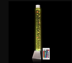 Image of a bubble tube with remote control.