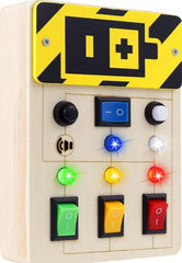 This is an image of the Fidget Switch Box with Led Lights and sound.