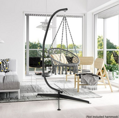 C Shape Hanging Chair Stand for Hanging Chairs, Pods & Nests