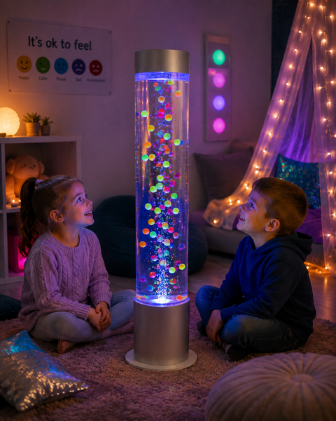 Interactive Bubble Tube with Floating Balls – 60cm