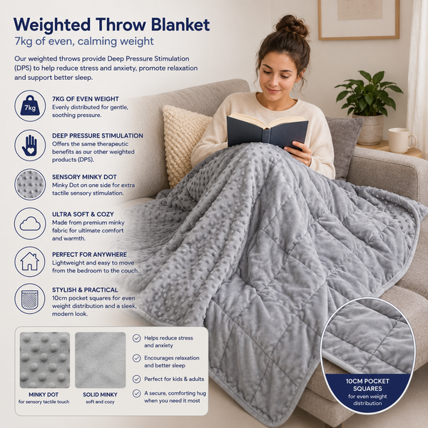 Self Regulation Tactile Weighted Throw
