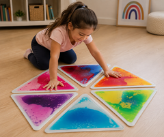 Elizabeth Richards Sensory Liquid Floor Tiles Set of 6 or 12 | Interactive Sensory Floor Tiles for Schools, Therapy & Sensory Rooms