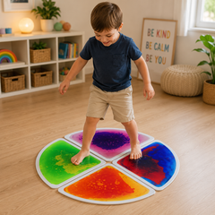 Elizabeth Richards Sensory Liquid Floor Tiles Set of 6 or 12 | Interactive Sensory Floor Tiles for Schools, Therapy & Sensory Rooms