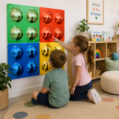 Coloured Bubble Mirrors – Set of 4 Convex Sensory Mirrors