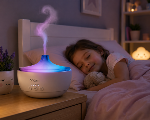 4-IN Aroma Diffuser, Humidifier, Night Light & Speaker - for calming
