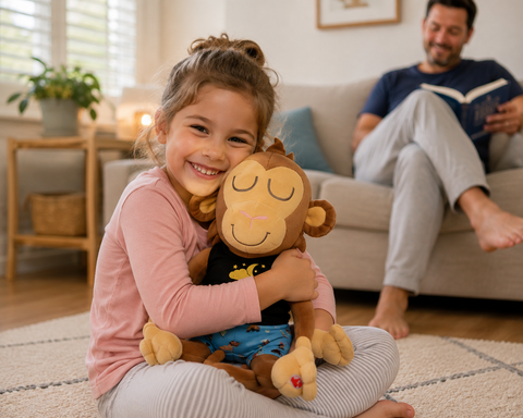Meditate Mate Monkey™ Guided Meditation Plush for Sleep, Emotional Regulation & Wellbeing -Pre-order for July.