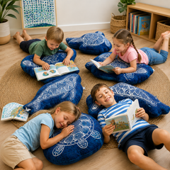 Gumbula Indigenous Marine Animal Cushions Set 6
