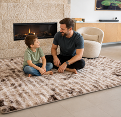 Memory Foam Tactile Mat - Snow Mink Designer Print (Not suitable for exercise.)