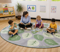Natural World Semi-Circle Carpet - 300 x 150cm