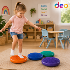 Seat Wobble Cushions - Set of 4 - for motor skills and strengthening