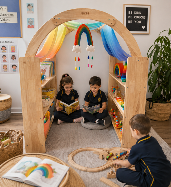 JoyNOOK Interactive Playstand & Retreat Den – Sensory Nook, Library & Role Play Station for Schools & NDIS