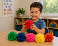 Pom Pom Ball Set - great for hand-eye coordination
