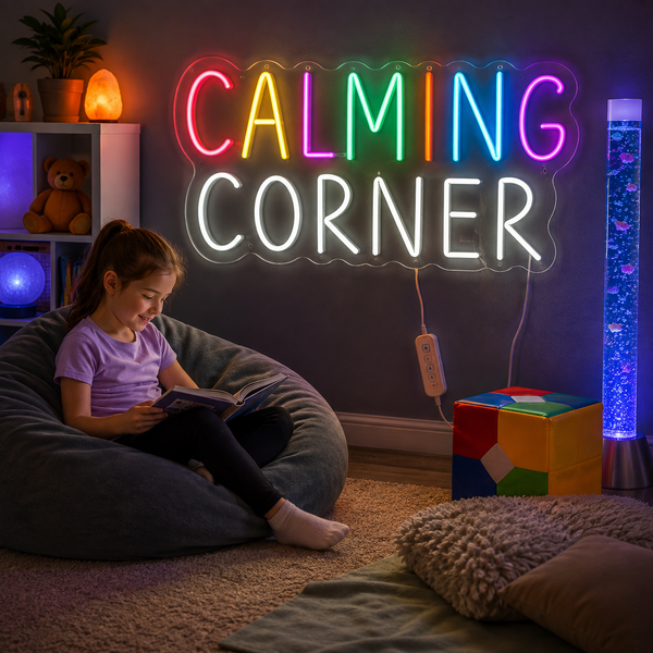 Calming Corner Neon Sign - Great for Sensory Zones