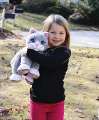 Chloé the Comfort Cat held by young girl