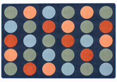 Colours of Australia floor rug with circles
