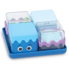 Cool Down Cubes Sensory Fidget Set featuring four interactive self-regulation cubes with squeeze, spinner, maze and falling beads activities for emotional regulation, focus and therapy support.