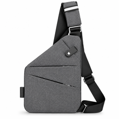 Black Crossbody Bag Anti theft left shoulder strap