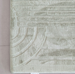 Close up of the gentle curves pattern on the Cloud Haven Soft Touch Mat