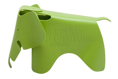 Charles Eames plastic children's elephant chair in green
