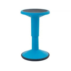 This is an image of a Blue Height Adjustable Wriggle Flexi Stool