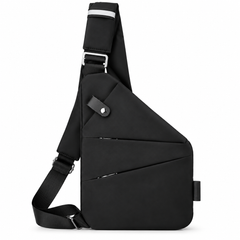 Black Crossbody Bag Anti theft right shoulder strap