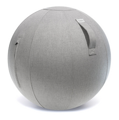 This is an image of the Esfera Fabric Exercise Ball Pebble Light Grey fabric cover.