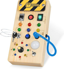 This is an image of the Fidget Switch Box with Led Lights and sound.