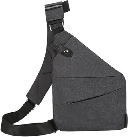 Image of a Grey Egonomic Crossbody Bag.