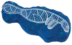 Gumbula First Nations Marine Animal Cushion with dugong print featuring authentic Indigenous artwork by Uncle John Smith Gumbula