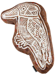 Gumbula First Nations Land Animal Cushion with kookaburra print featuring authentic Indigenous artwork by Uncle John Smith Gumbula