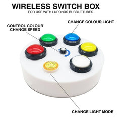 This is an image of a wireless switch box for use with bubble tubes