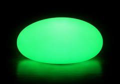 LED colour changing light up Pebble - Green