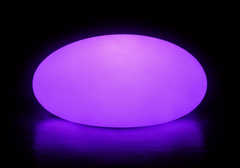 LED colour changing light up Pebble - Purple