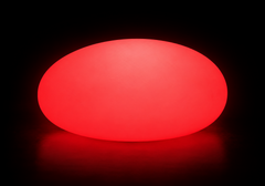 LED colour changing light up Pebble - red