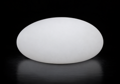LED colour changing light up Pebble - White