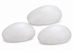Led colour changing light up stones set of three 