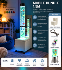 Mobile Sensory Bubble Tube Bundle 150M