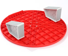 Base of a red coloured Multi Functional Balance Board 37cm.
