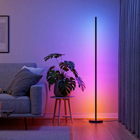 Mulitcolour Floor Lamp in lounge room