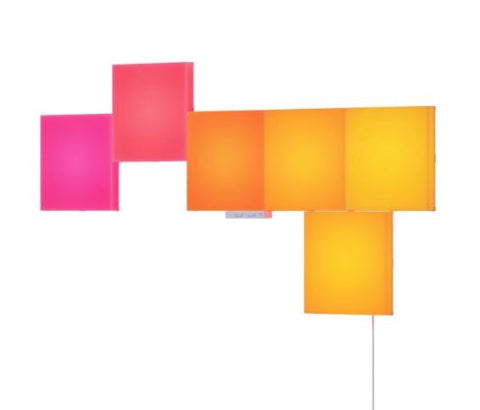 Nanoleaf blocks in pink and orange