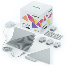 Nanoleaf Shapes starter kit with packaging on a white background