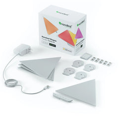 Nanoleaf Shapes starter kit with packaging on a white background