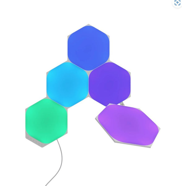 Nanoleaf Shapes Hexagons Interactive Light Kit 5 Panels