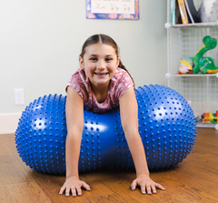 Peanut Shaped Inflatable Balance Ball with Tactile Nubs